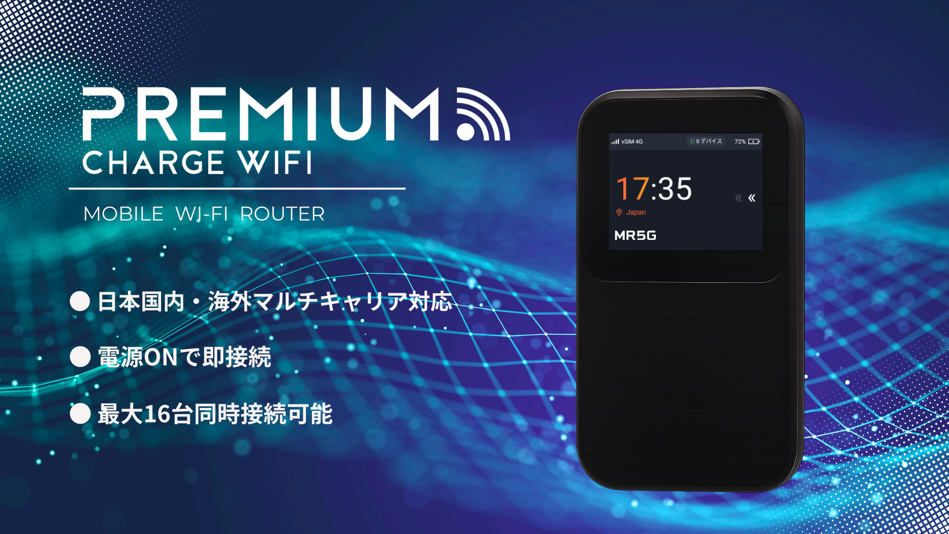 MR5G（プレミアムチャージWiFi）端末